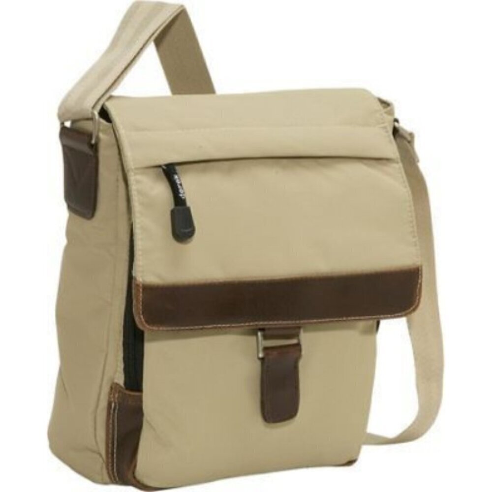 Derek Alexander Unisex Half Flap Front Organizer Crossbody Bag
